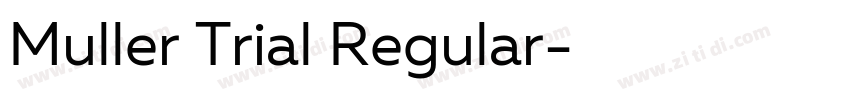 Muller Trial Regular字体转换